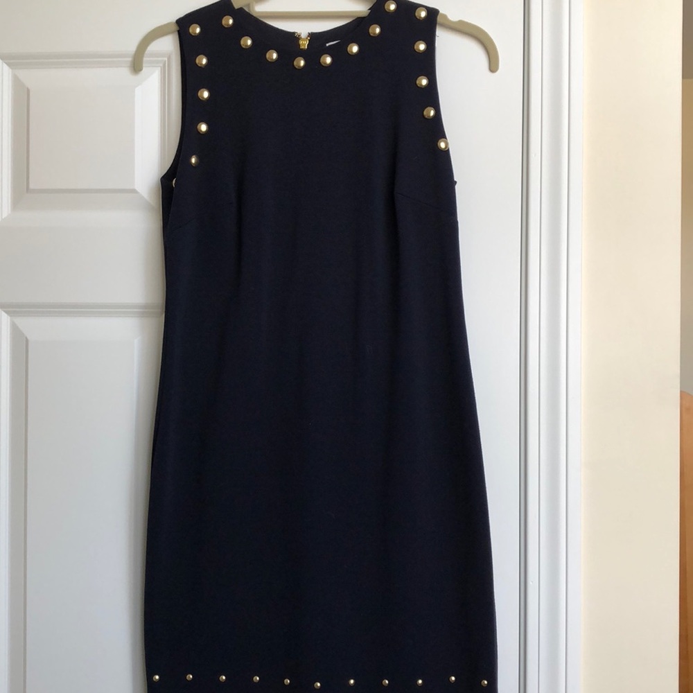 Michael Kors Navy Blue Midi Dress size small